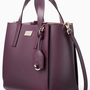 Kate Spade Nelle Putnam Drive Bag Plum Purple Burgundy